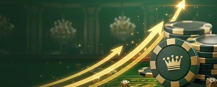 Crowngreen dynamic golden motion casino background